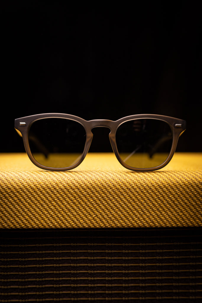 Johann Wolff Sunglasses - JSB in Matte Smoke w/ Green Polar Lenses