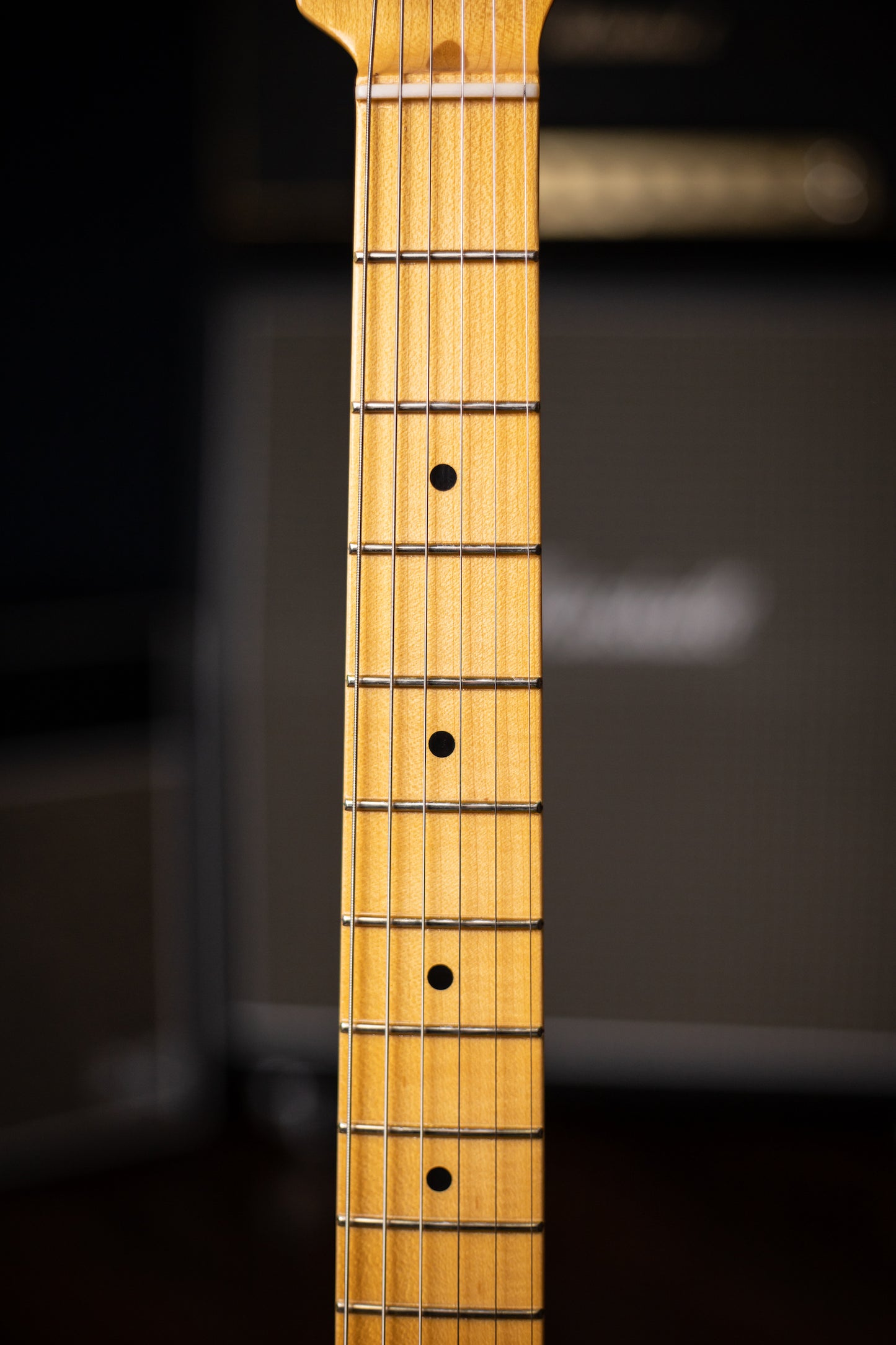 2018 Fender Eric Johnson Signature Thinline Stratocaster Electric Guitar - Vintage White