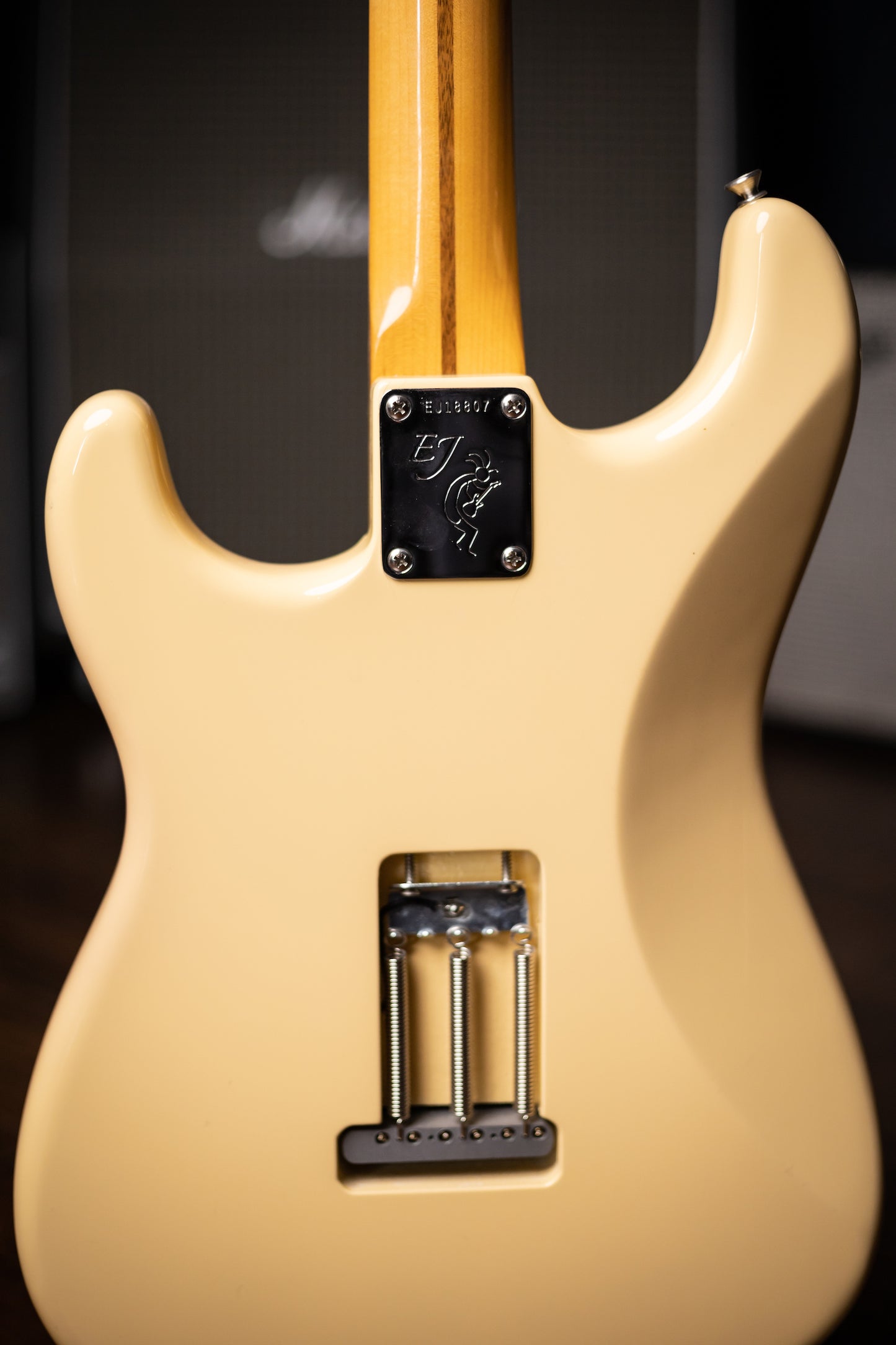 2018 Fender Eric Johnson Signature Thinline Stratocaster Electric Guitar - Vintage White