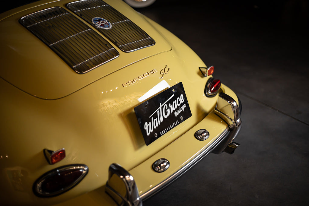 1965 Porsche 356 SC Cabriolet - Champagne Yellow Back 2