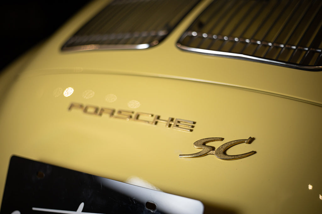 1965 Porsche 356 SC Cabriolet - Champagne Yellow Back 5