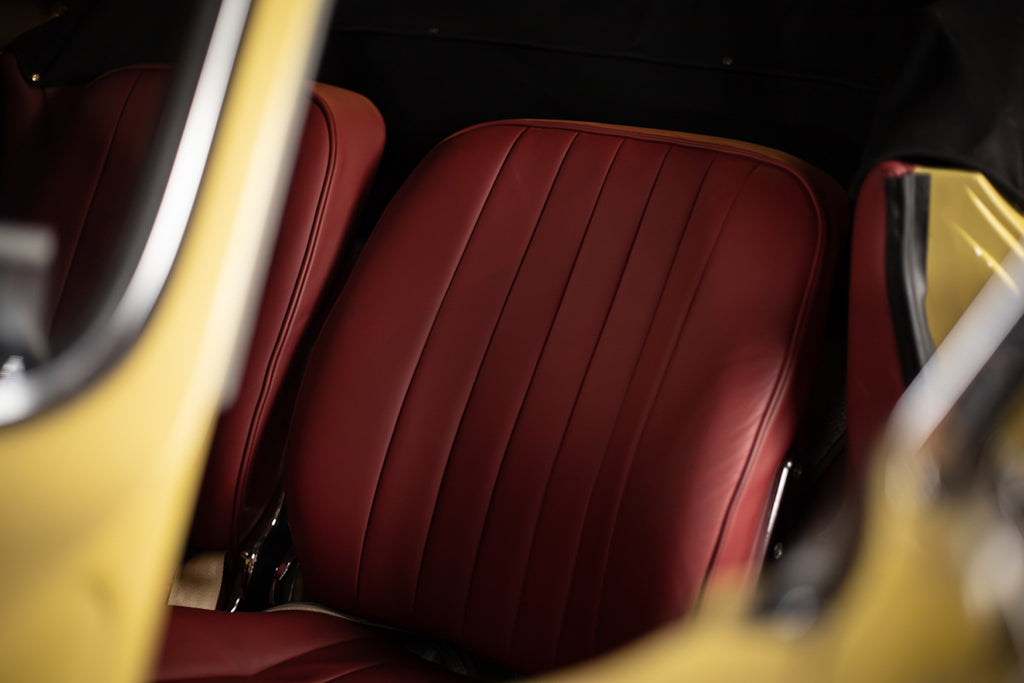 1965 Porsche 356 SC Cabriolet - Champagne Yellow Seat