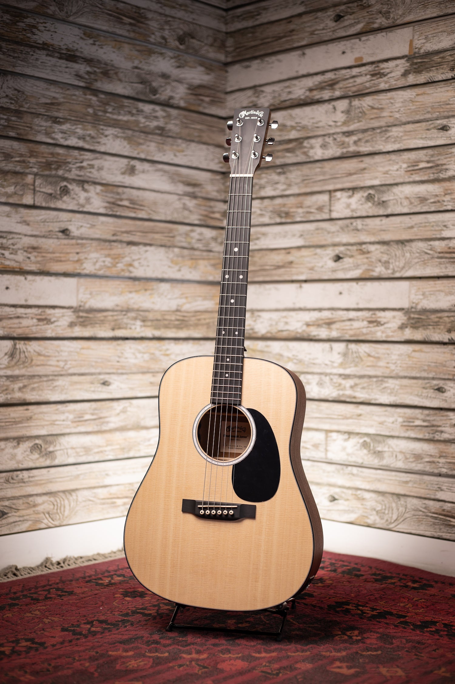 Martin D Jr-10E Acoustic-Electric Guitar - Natural Spruce