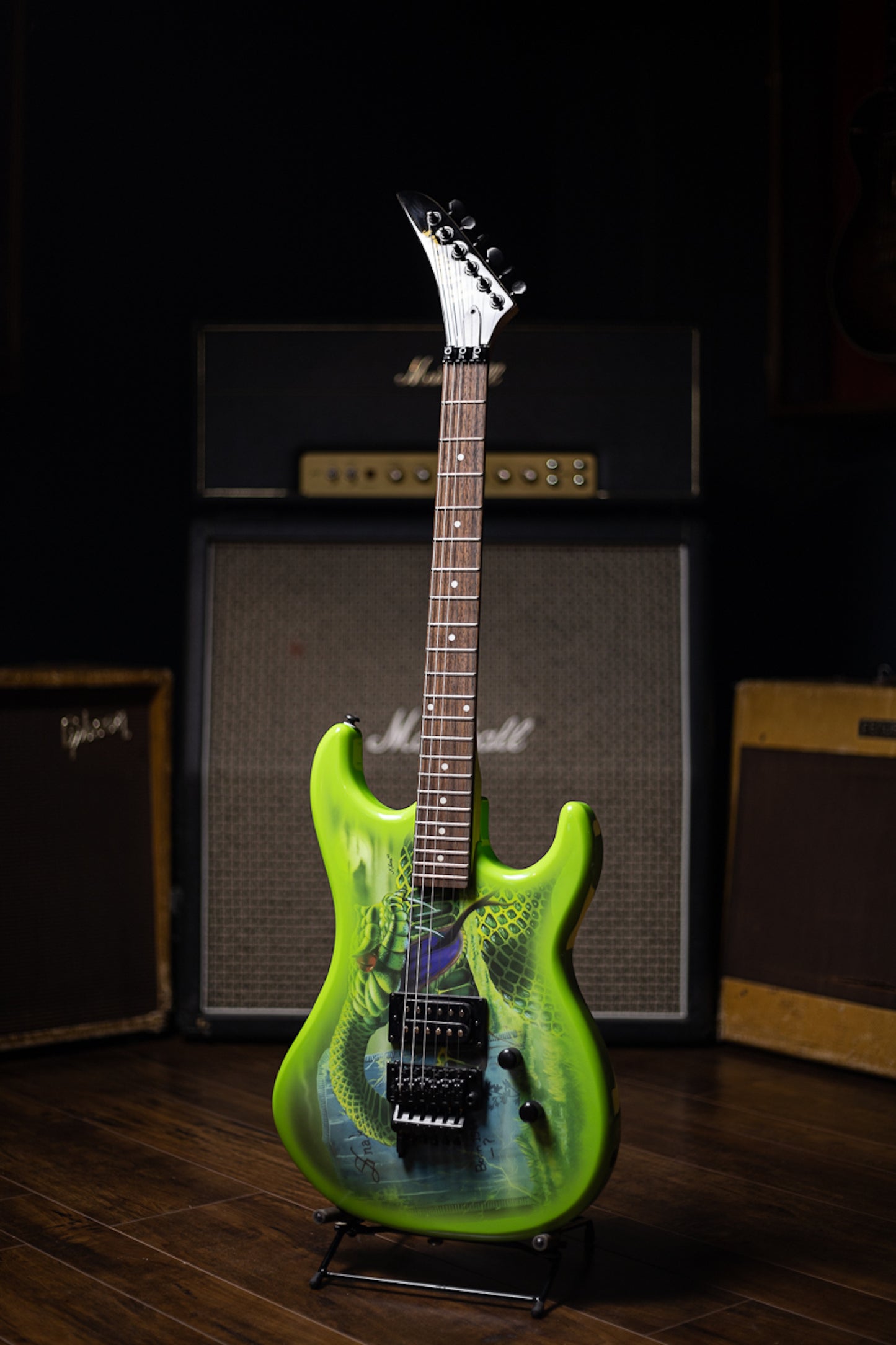 Kramer Snake Sabo Baretta Electric Guitar - Snake Green