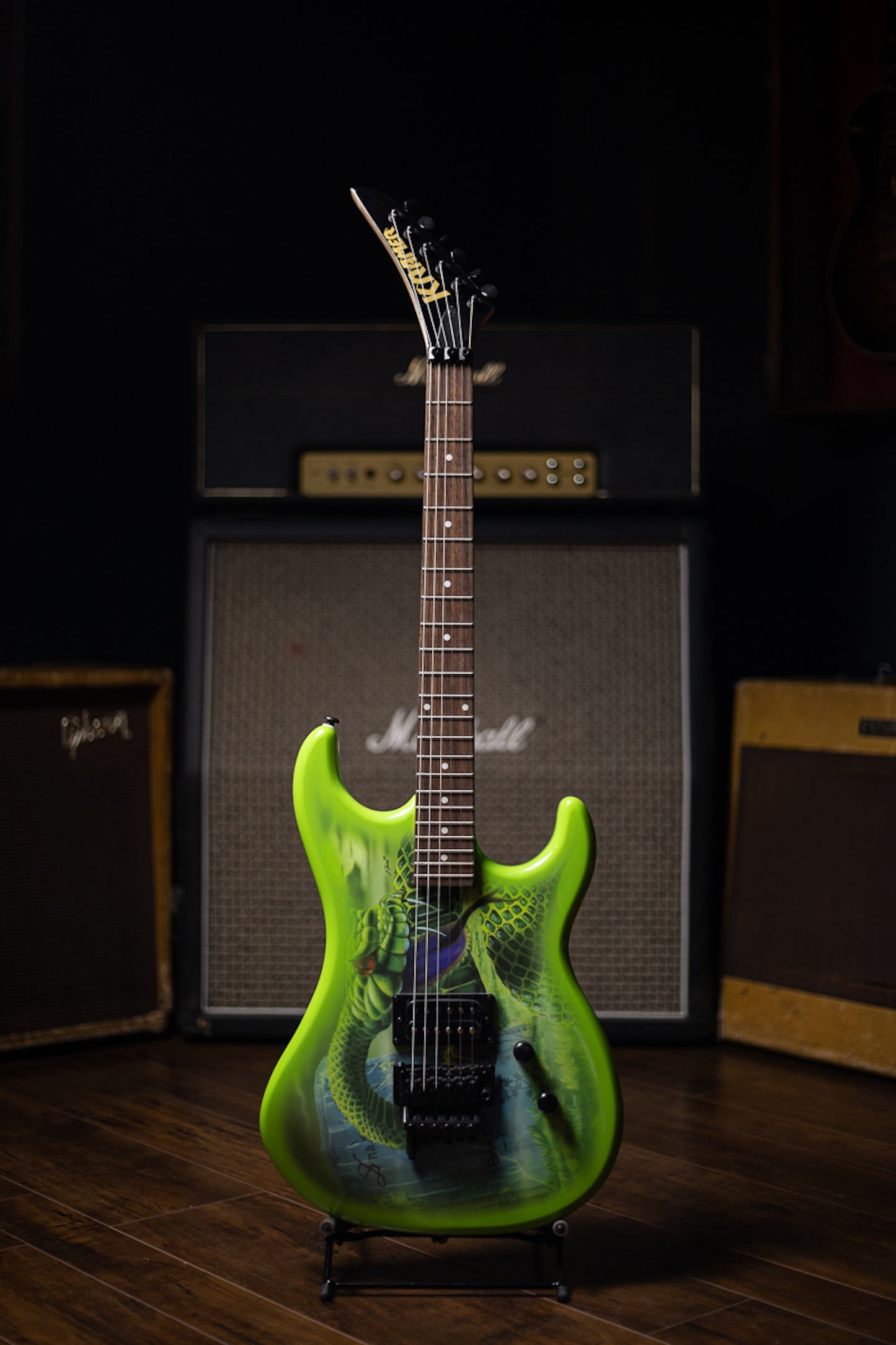 Kramer Snake Sabo Baretta Electric Guitar - Snake Green