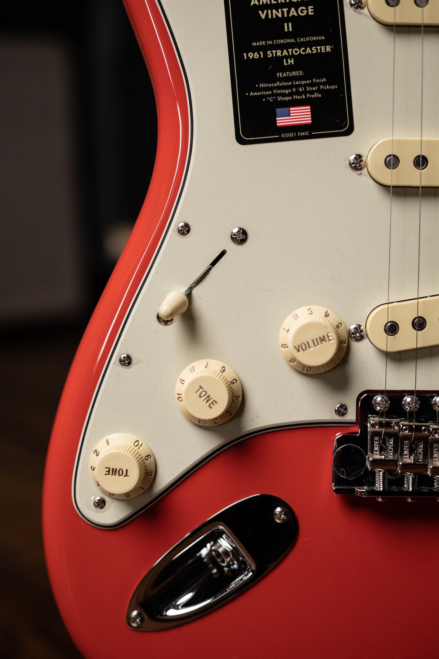 Fender American Vintage II 1961 Stratocaster® Left Handed Electric Guitar - Fiesta Red