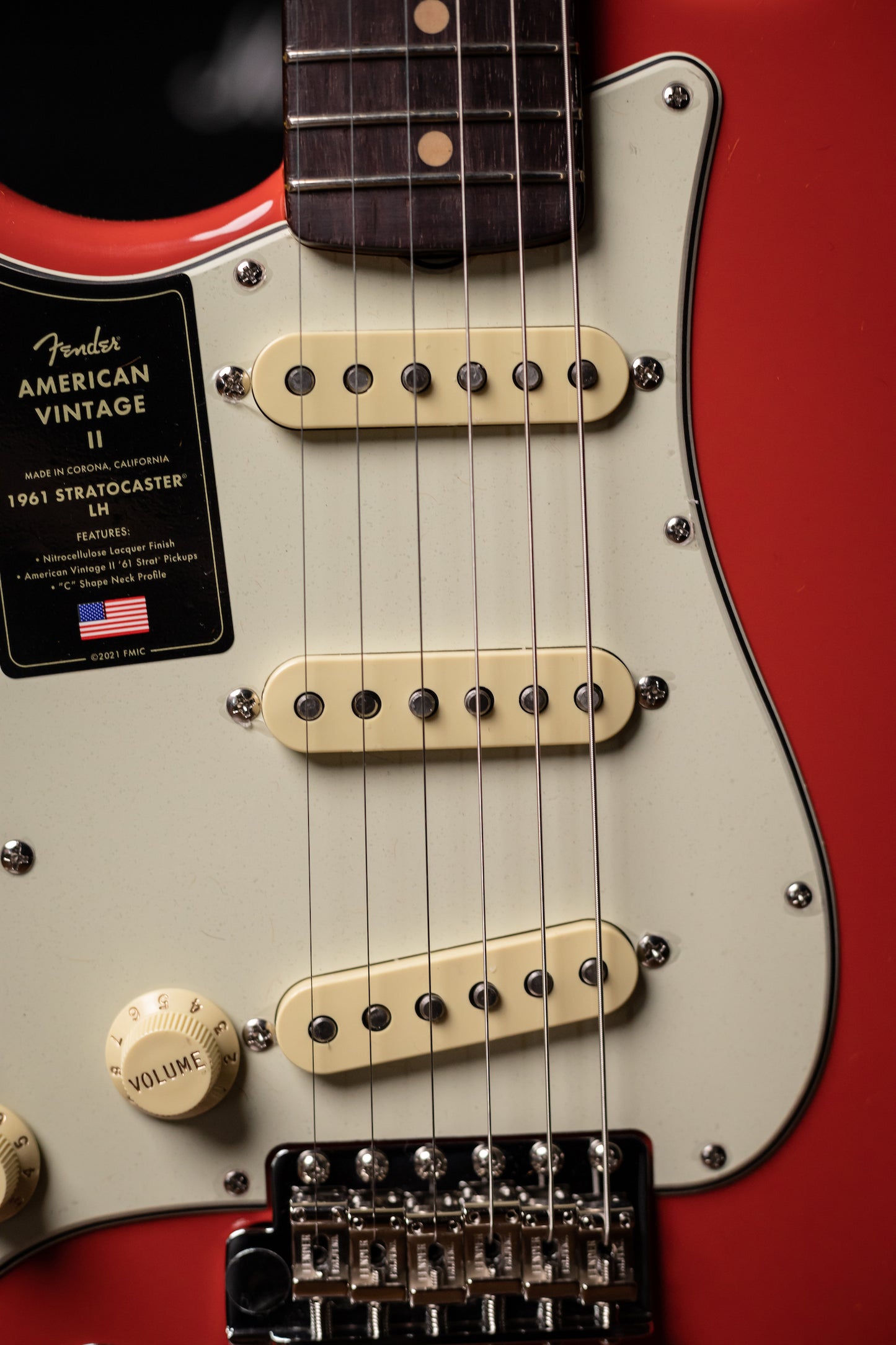 Fender American Vintage II 1961 Stratocaster® Left Handed Electric Guitar - Fiesta Red