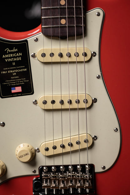 Fender American Vintage II 1961 Stratocaster® Left Handed Electric Guitar - Fiesta Red