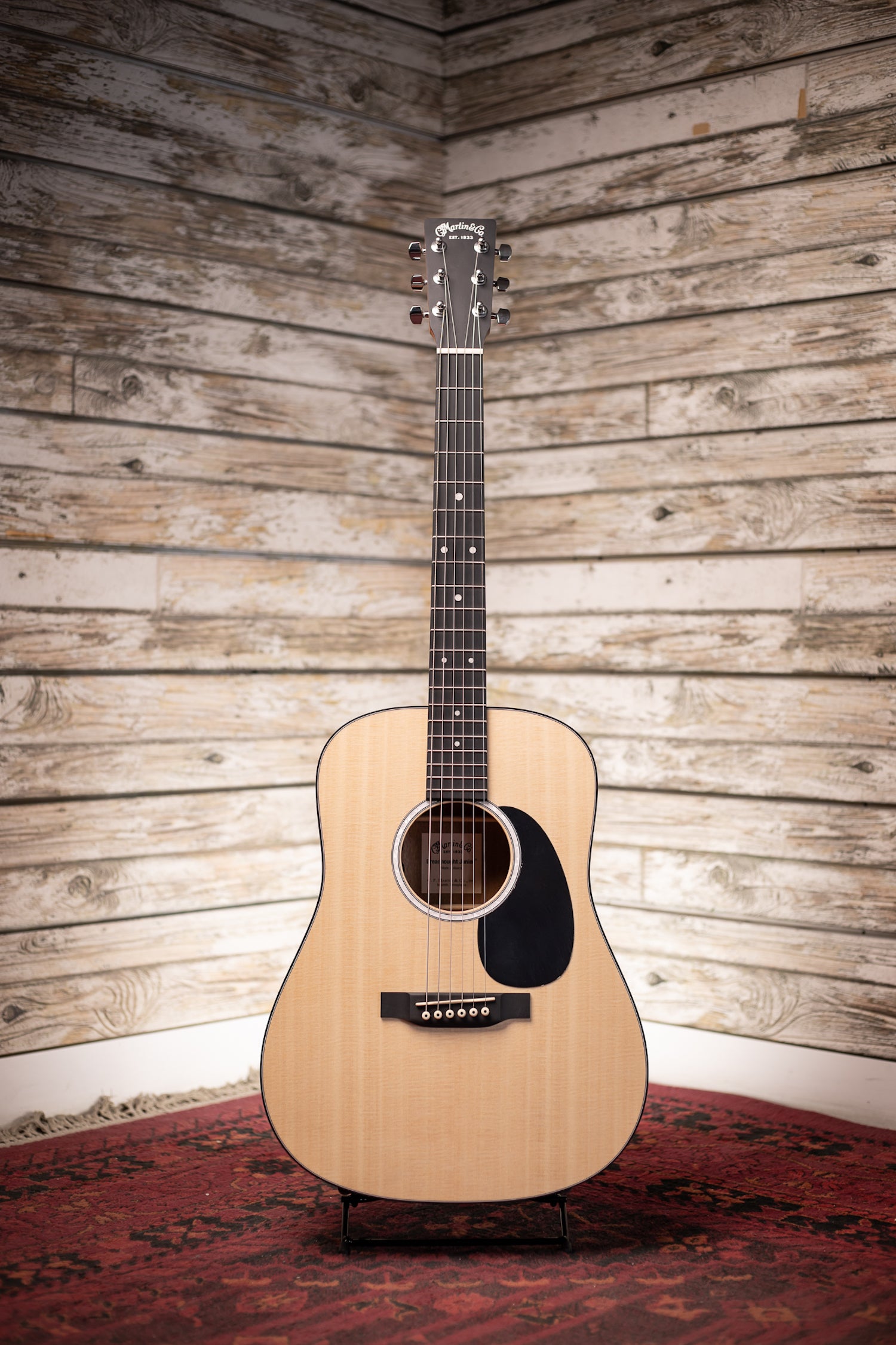 Martin D Jr-10E Acoustic-Electric Guitar - Natural Spruce