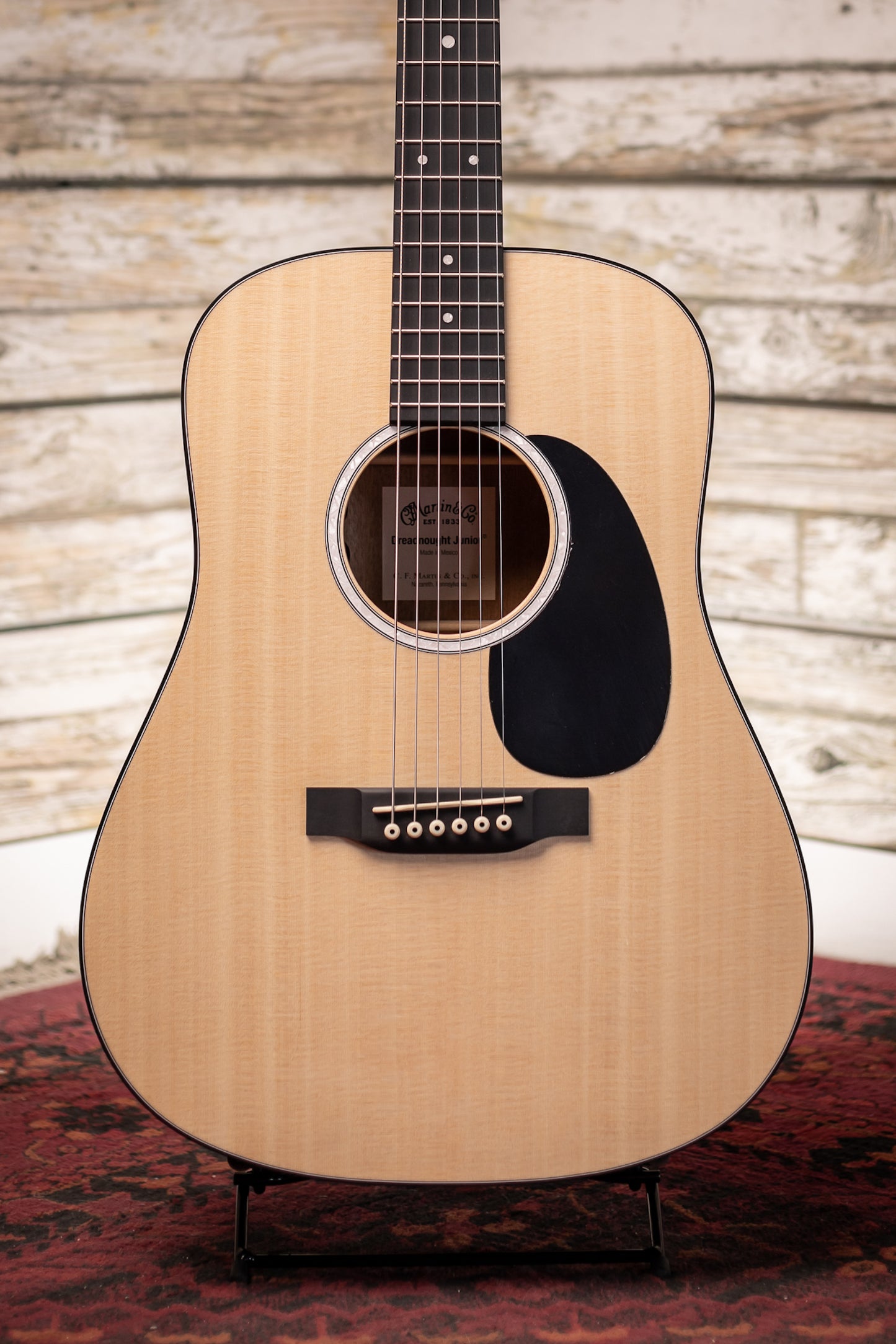 Martin D Jr-10E Acoustic-Electric Guitar - Natural Spruce