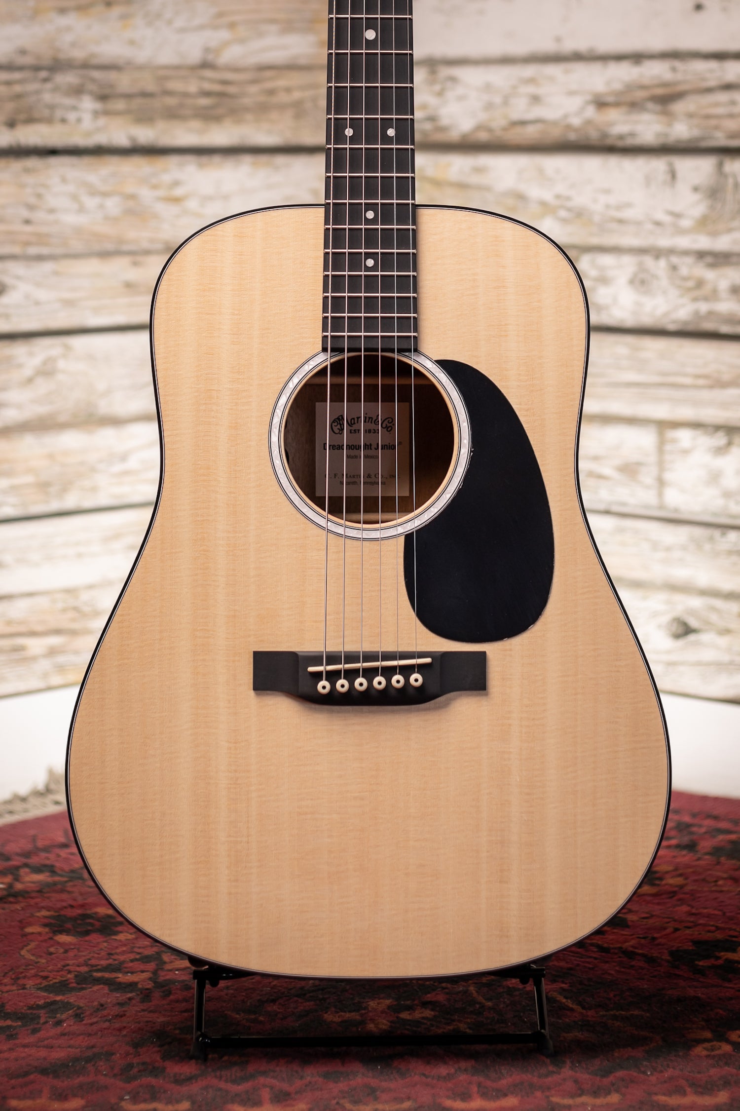 Martin D Jr-10E Acoustic-Electric Guitar - Natural Spruce