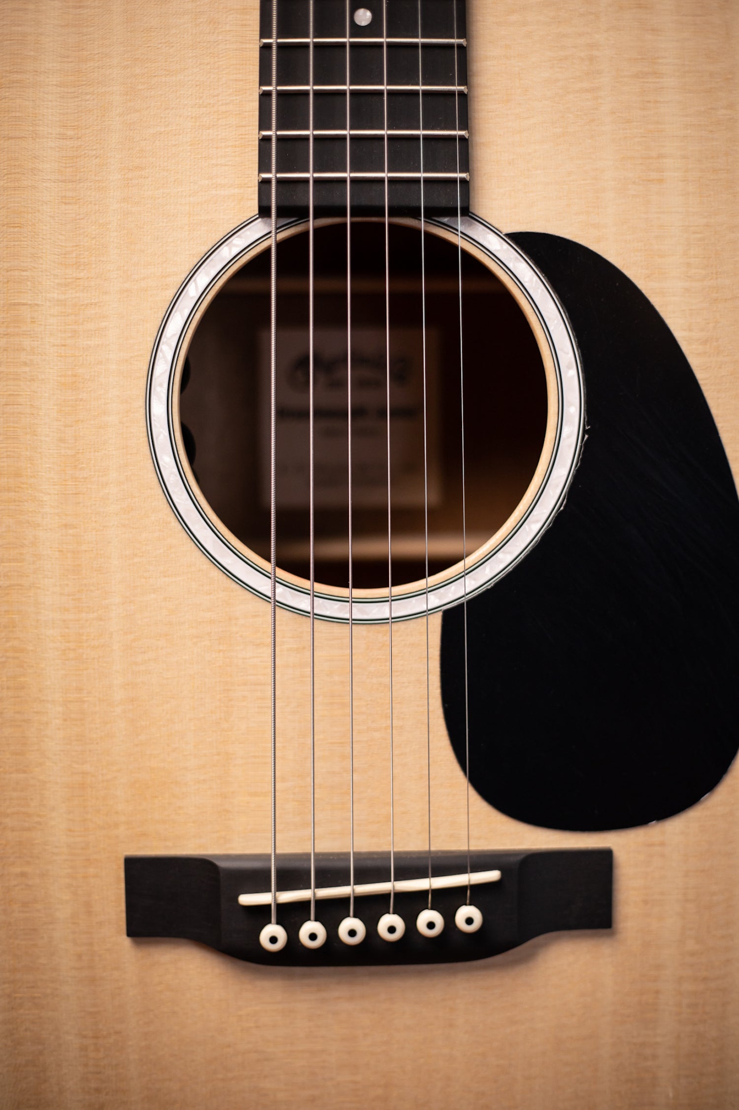 Martin D Jr-10E Acoustic-Electric Guitar - Natural Spruce