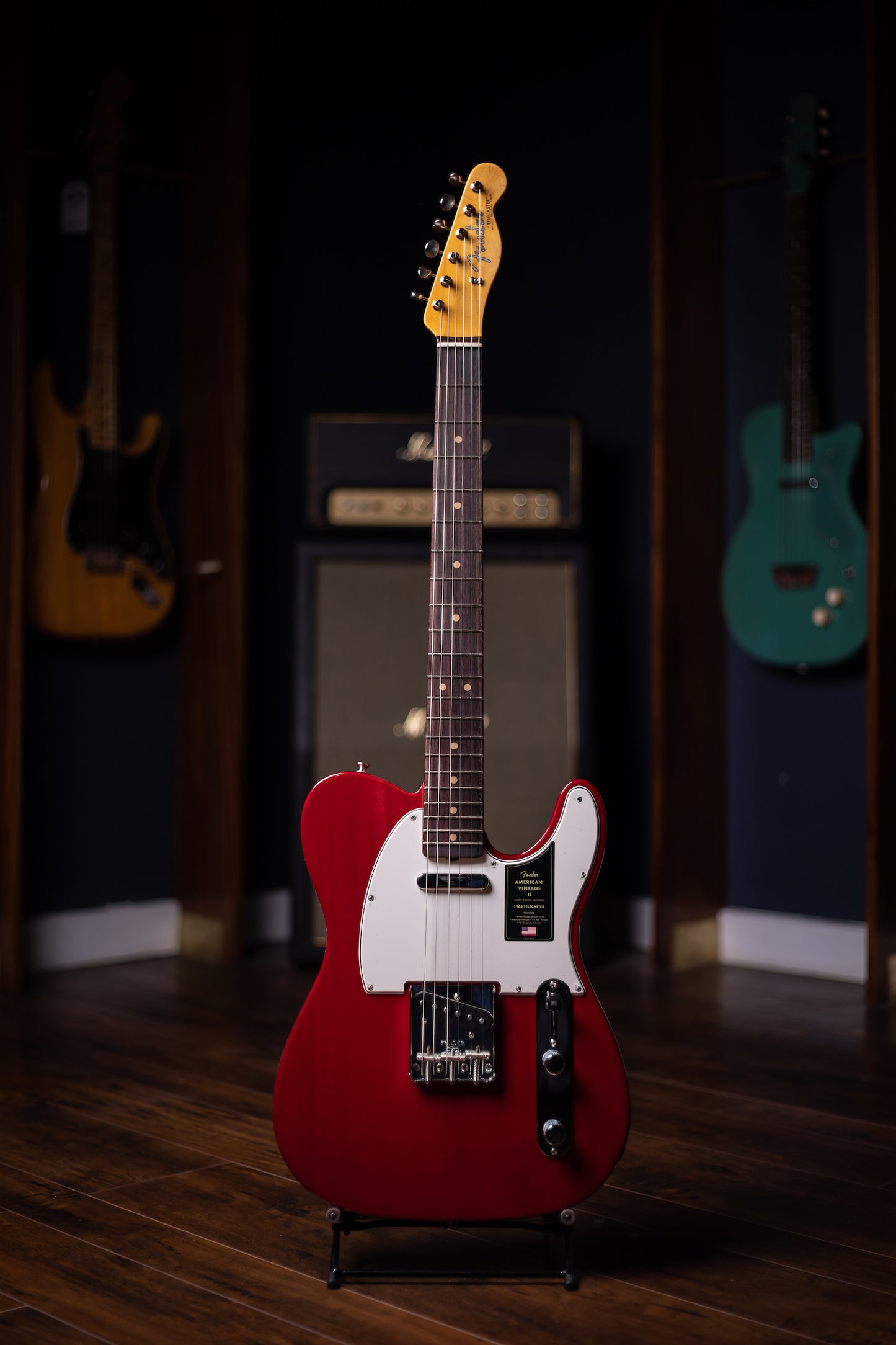 Fender American Vintage II 1963 Telecaster Electric Guitar - Crimson Red Transparent