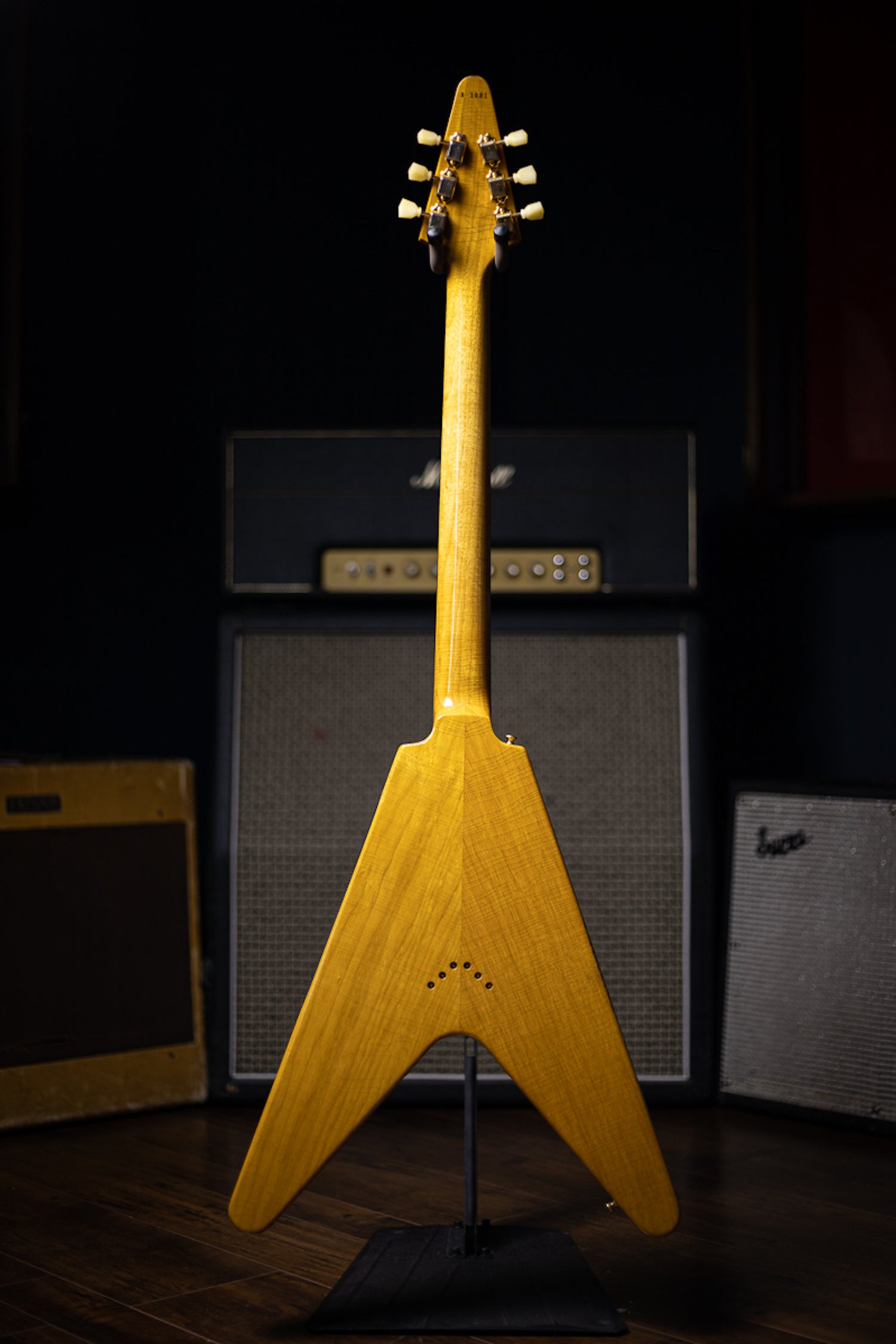 Gibson Custom Shop 58 Korina Flying V Brazilian Rosewood Fingerboard Murphy Lab Light Aged GH Electric Guitar - Natural 81081