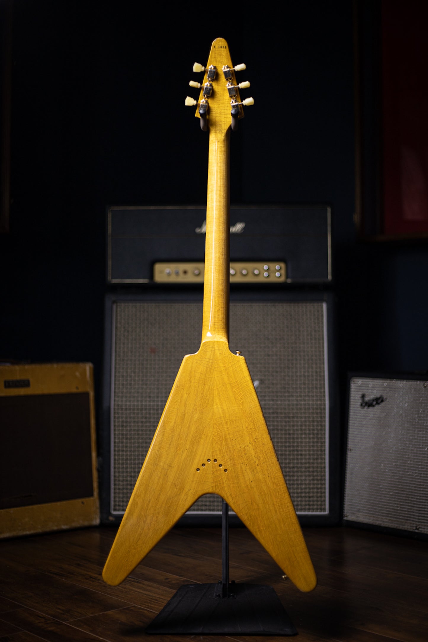 Gibson Custom Shop 58 Korina Flying V Brazilian Rosewood Fingerboard Murphy Lab Light Aged GH Electric Guitar - Natural 81005