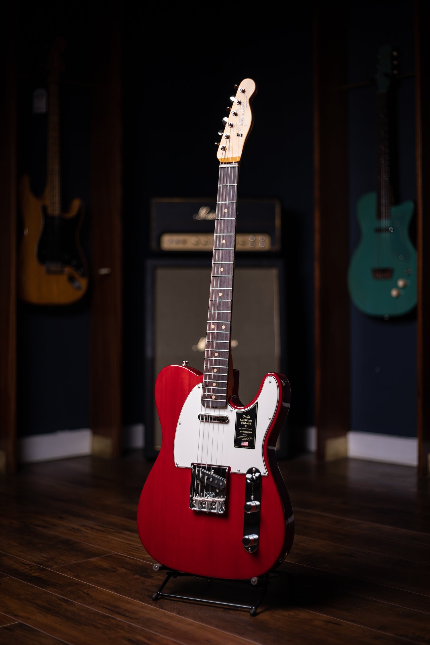 Fender American Vintage II 1963 Telecaster Electric Guitar - Crimson Red Transparent