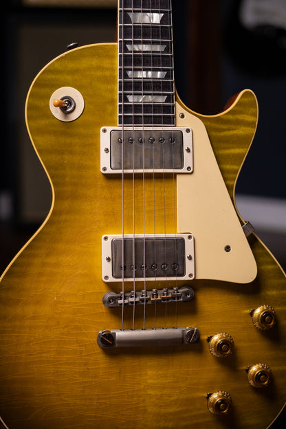 Gibson Custom Shop Murphy Lab 1959 Les Paul Standard Reissue Heavy Aged Electric Guitar - Green Lemon Fade