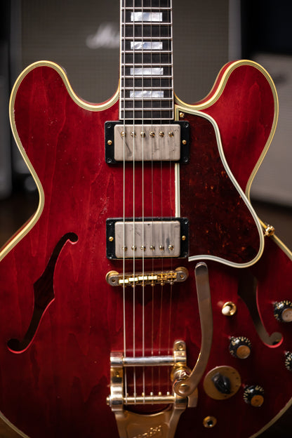 Gibson Custom Shop Murphy Lab 60s ES-355 Noel Gallagher Aged Gold Hardware Electric Guitar - 60s Cherry