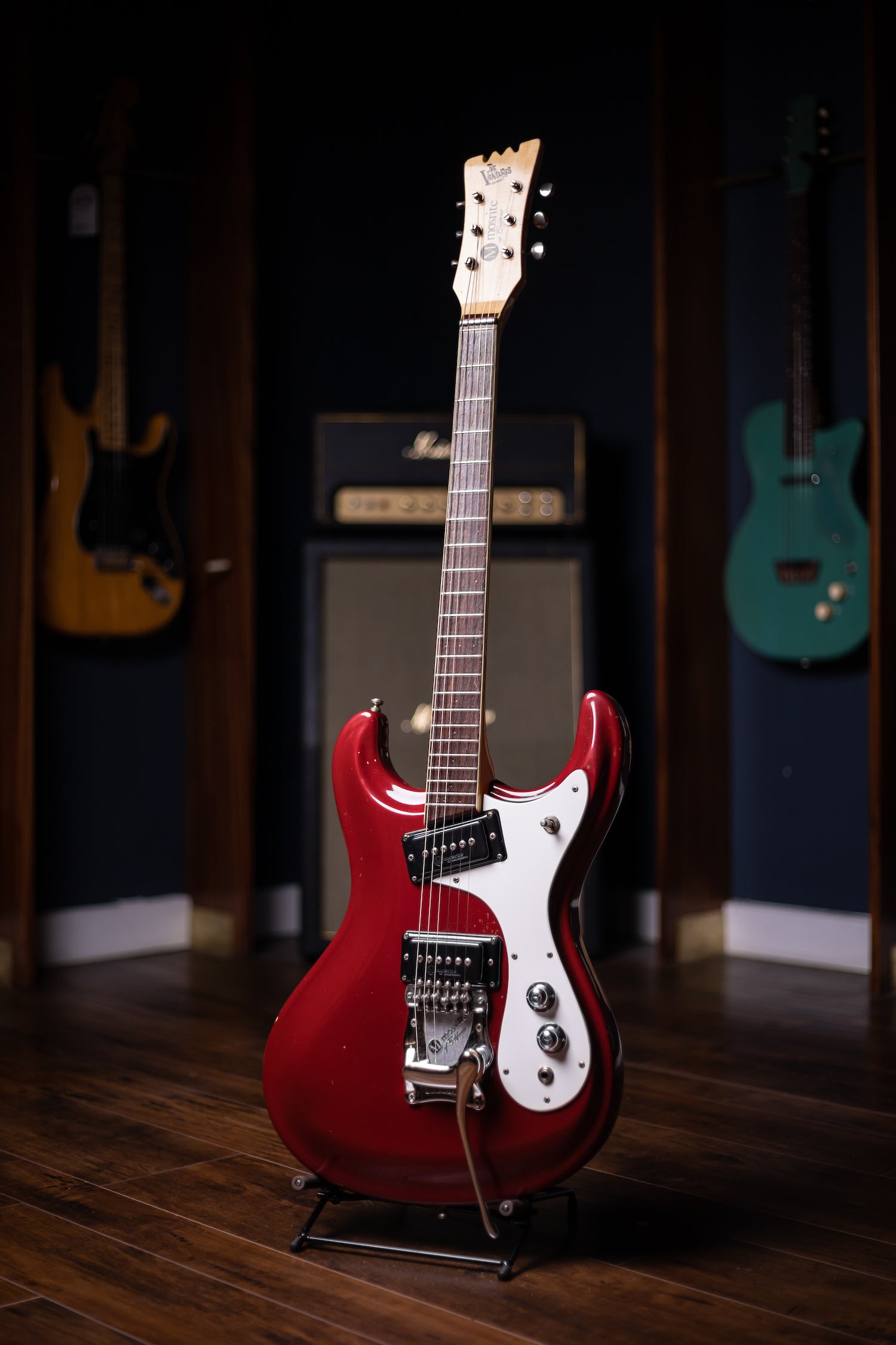 1965 Mosrite Ventures Model / Owned by Nokie Edwards Electric Gutiar - Candy Apple Red