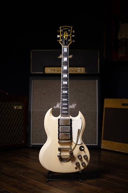 1965 Gibson SG Custom W/ Bigsby Electric Guitar - White