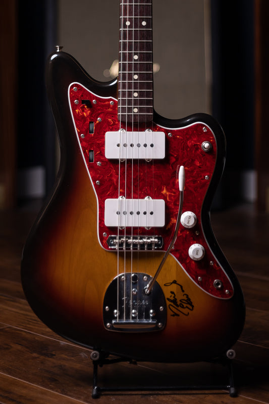 1995 Fender Jazzmaster MIJ Electric Guitar / Signed by Nokie Edwards / Owned by Nokie Edwards - Sunburst