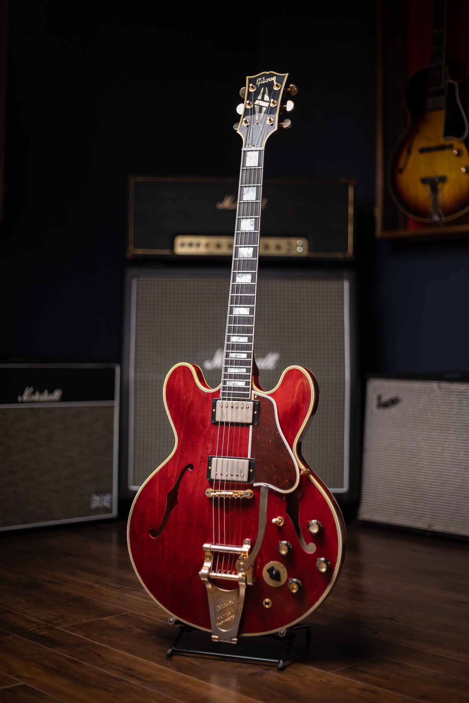 Gibson Custom Shop Murphy Lab 60s ES-355 Noel Gallagher Aged Gold Hardware Electric Guitar - 60s Cherry
