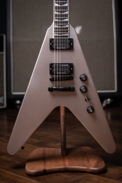 Gibson Dave Mustaine Flying V Electric Guitar - Silver Metallic