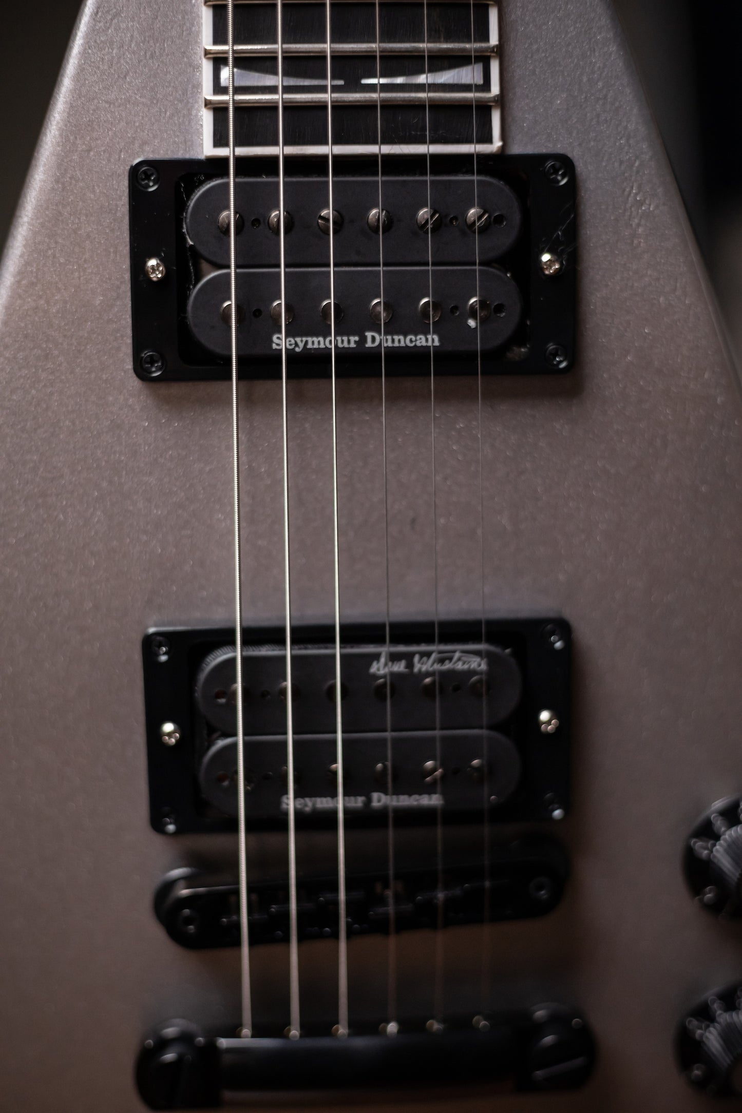 Gibson Dave Mustaine Flying V Electric Guitar - Silver Metallic