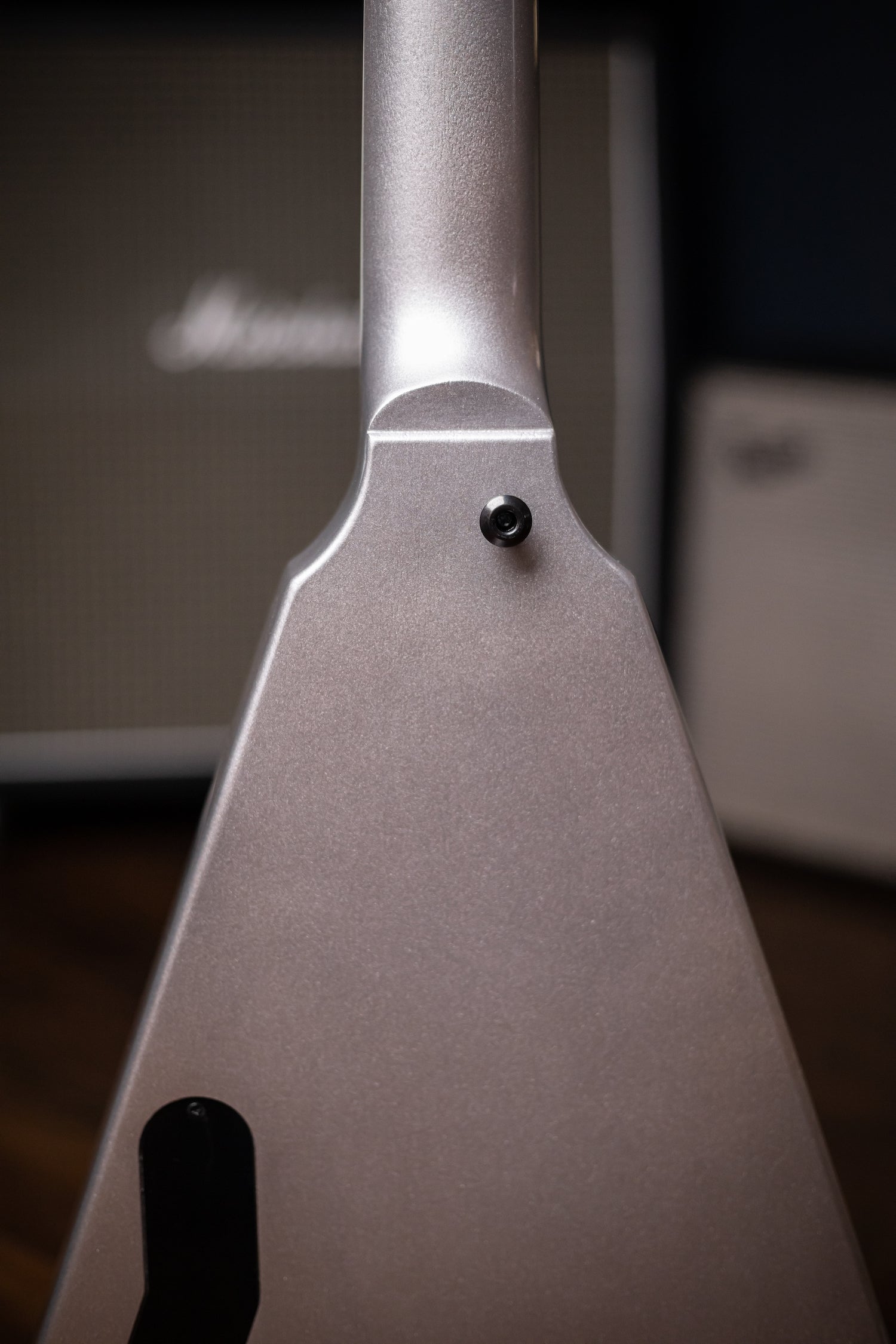 Gibson Dave Mustaine Flying V Electric Guitar - Silver Metallic