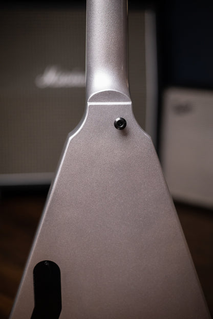 Gibson Dave Mustaine Flying V Electric Guitar - Silver Metallic