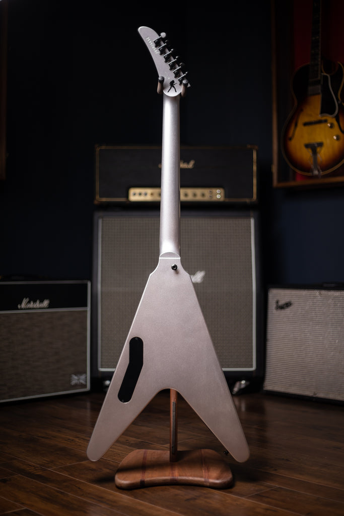 Gibson Dave Mustaine Flying V Electric Guitar - Silver Metallic