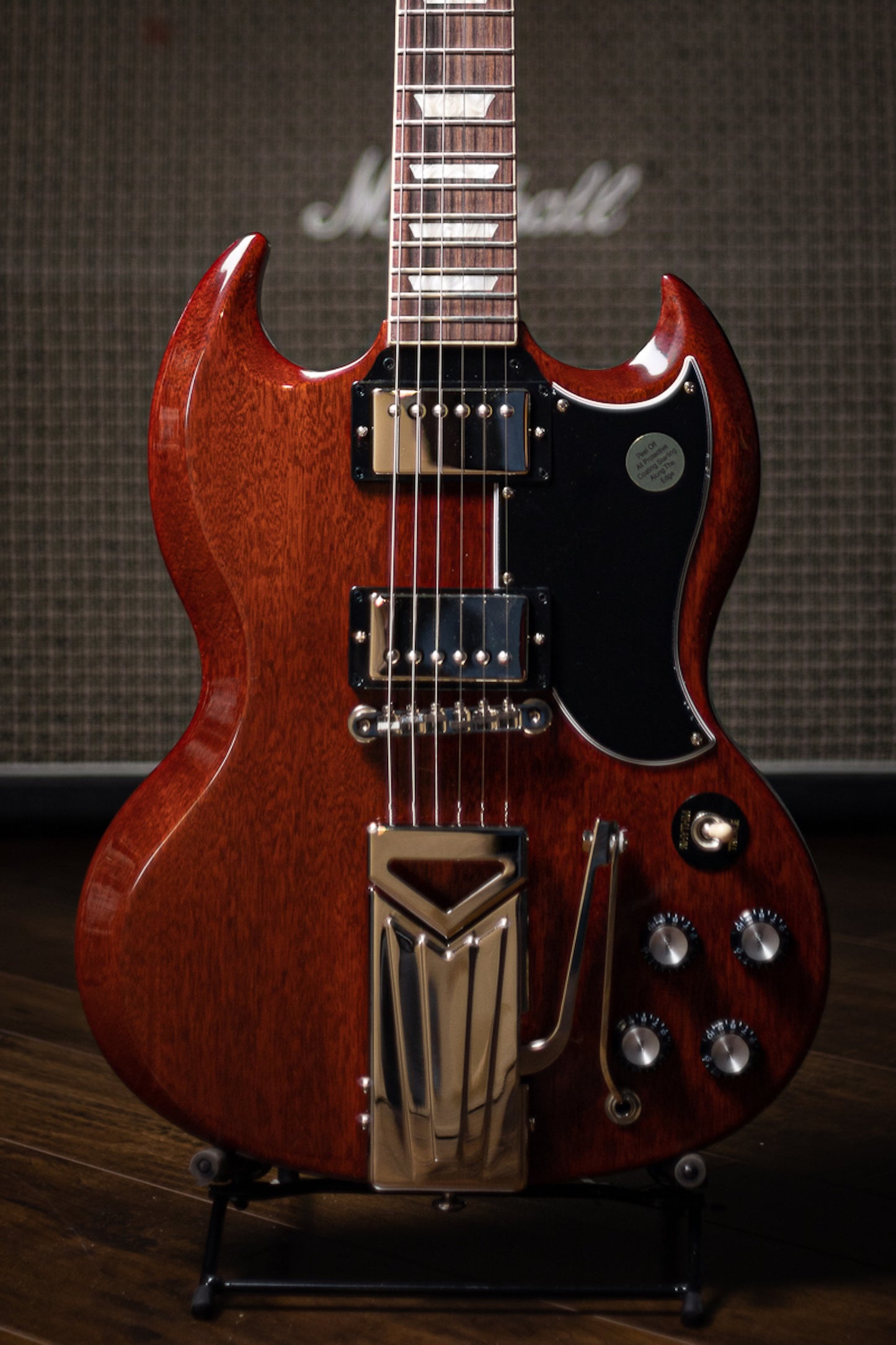 Gibson SG Standard '61 Sideways Vibrola Electric Guitar - Vintage Cherry