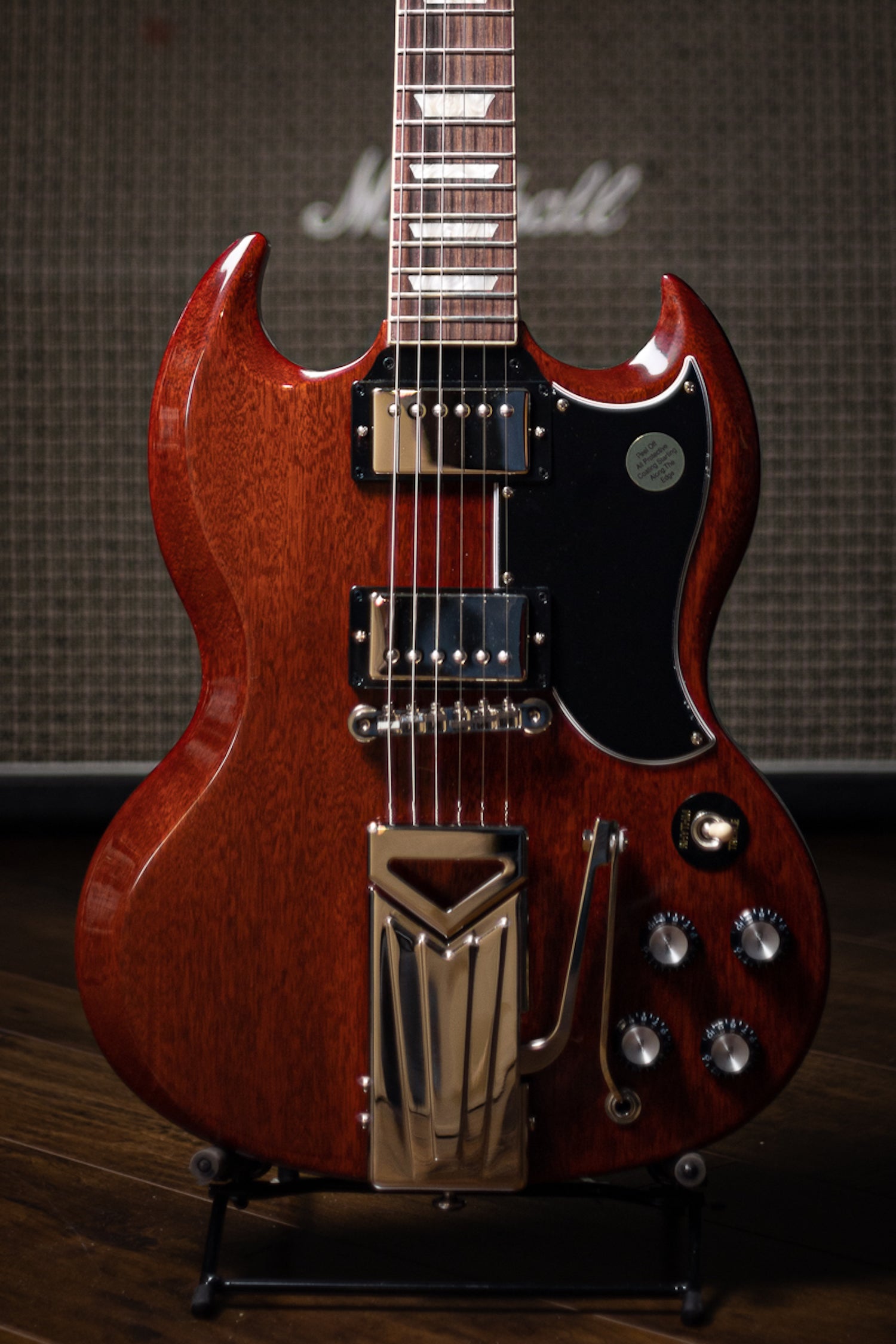 Gibson SG Standard '61 Sideways Vibrola Electric Guitar - Vintage Cherry