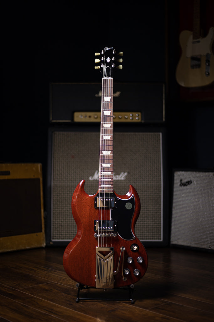 Gibson SG Standard '61 Sideways Vibrola Electric Guitar - Vintage Cherry