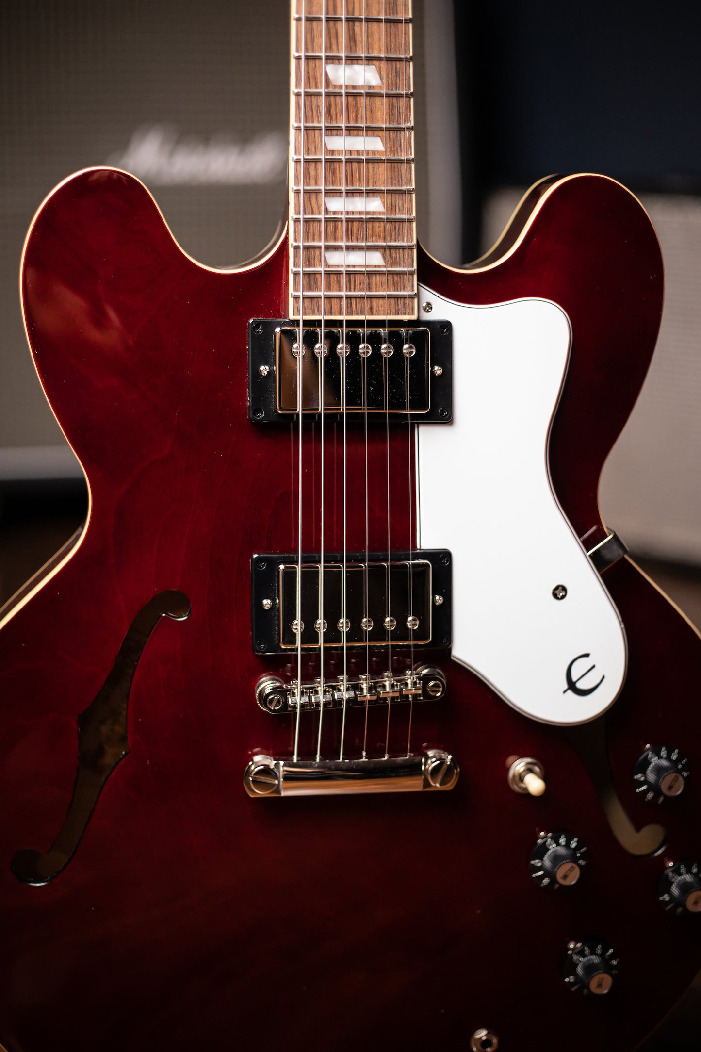 Epiphone Noel Gallagher Riviera Electric Guitar - Dark Wine Red