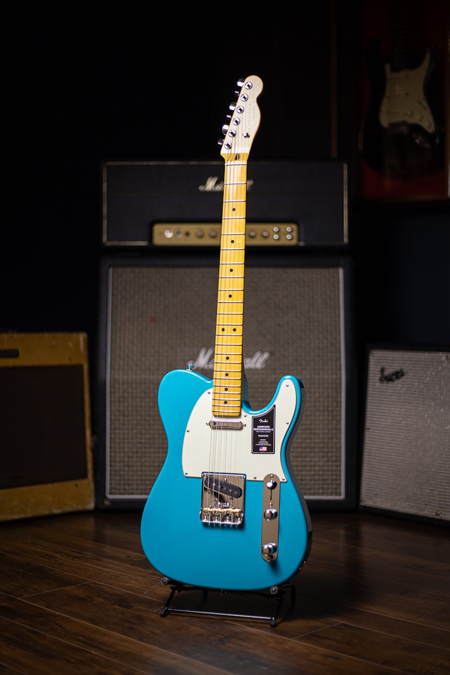 Fender American Professional II Telecaster Electric Guitar - Miami Blue