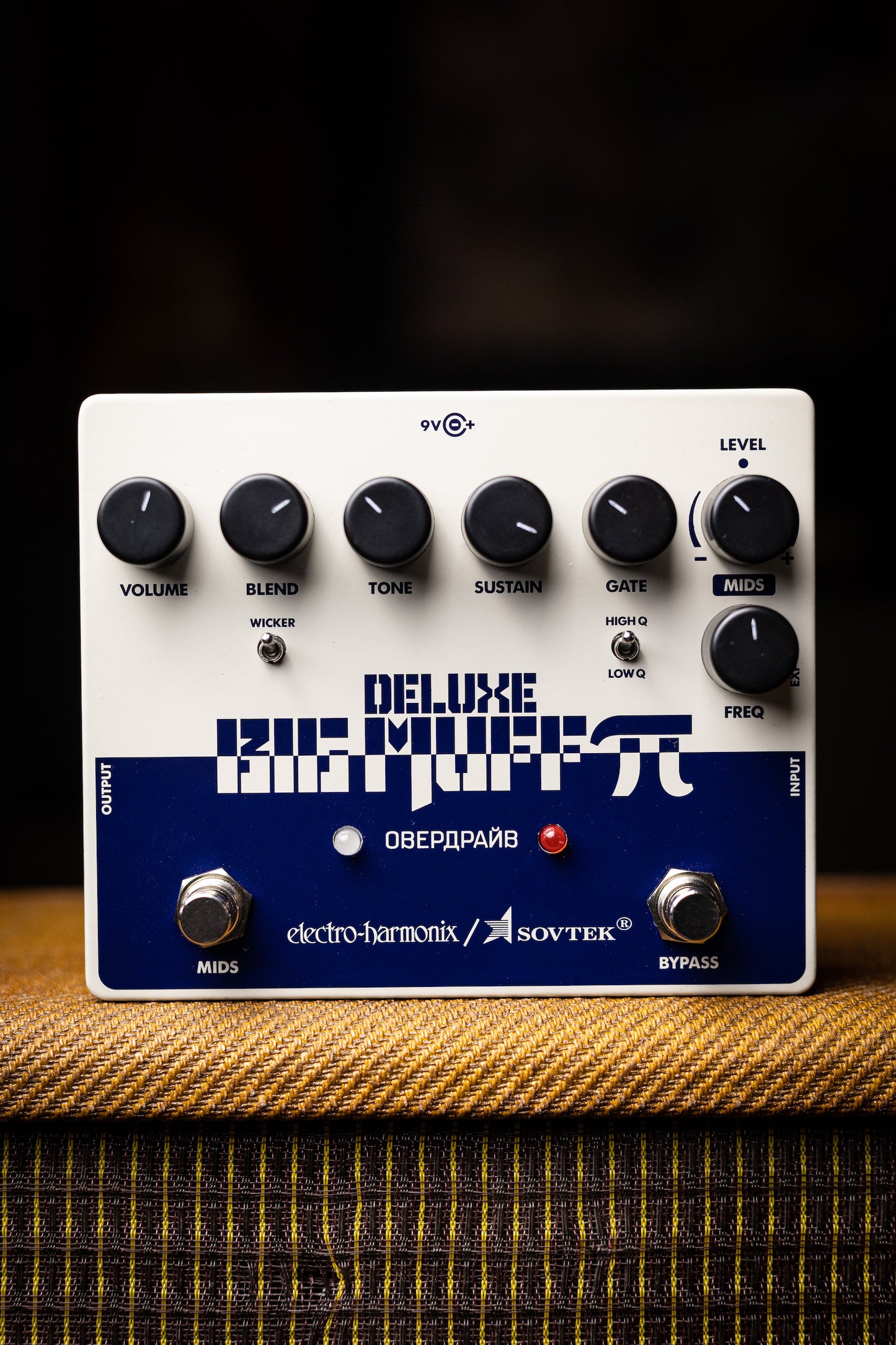 Electro-Harmonix Sovtek Deluxe Big Muff Pi Fuzz Pedal with Mid-Shift