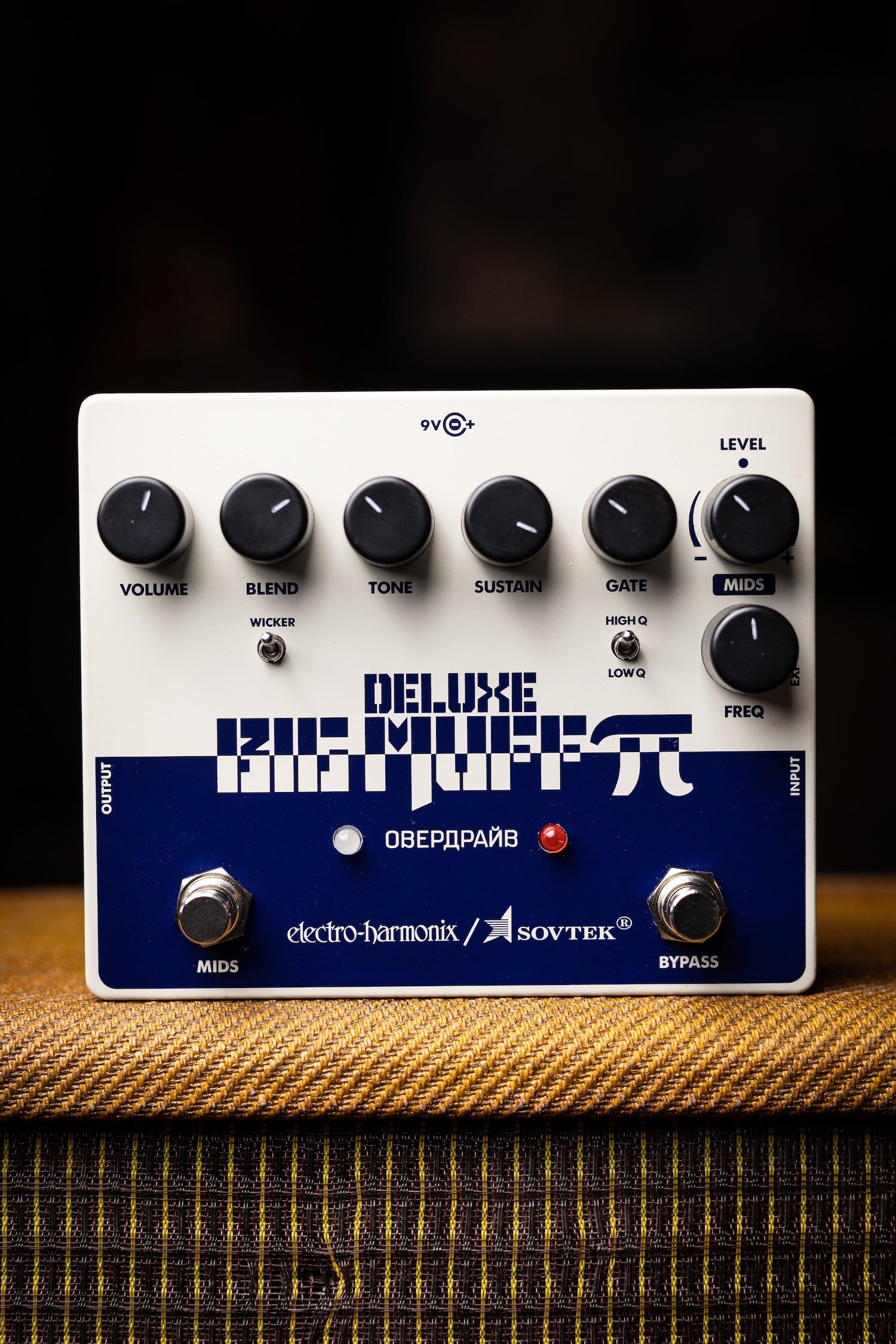 Electro-Harmonix Sovtek Deluxe Big Muff Pi Fuzz Pedal with Mid-Shift