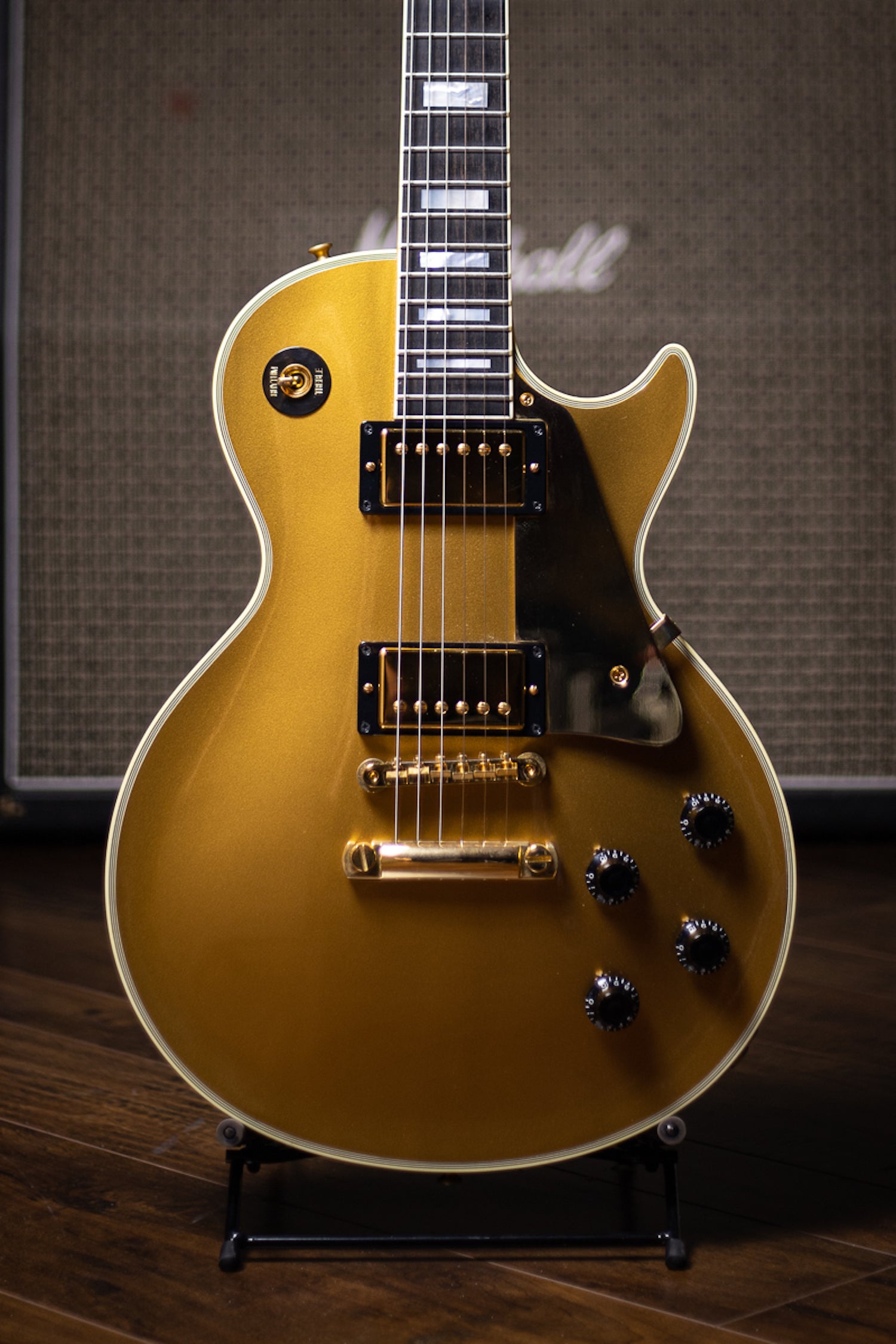 2007 Gibson Custom Shop Les Paul Custom 50th Anniversary Electric Guitar - Gold