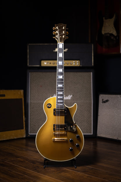 2007 Gibson Custom Shop Les Paul Custom 50th Anniversary Electric Guitar - Gold