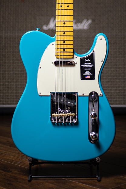 Fender American Professional II Telecaster Electric Guitar - Miami Blue