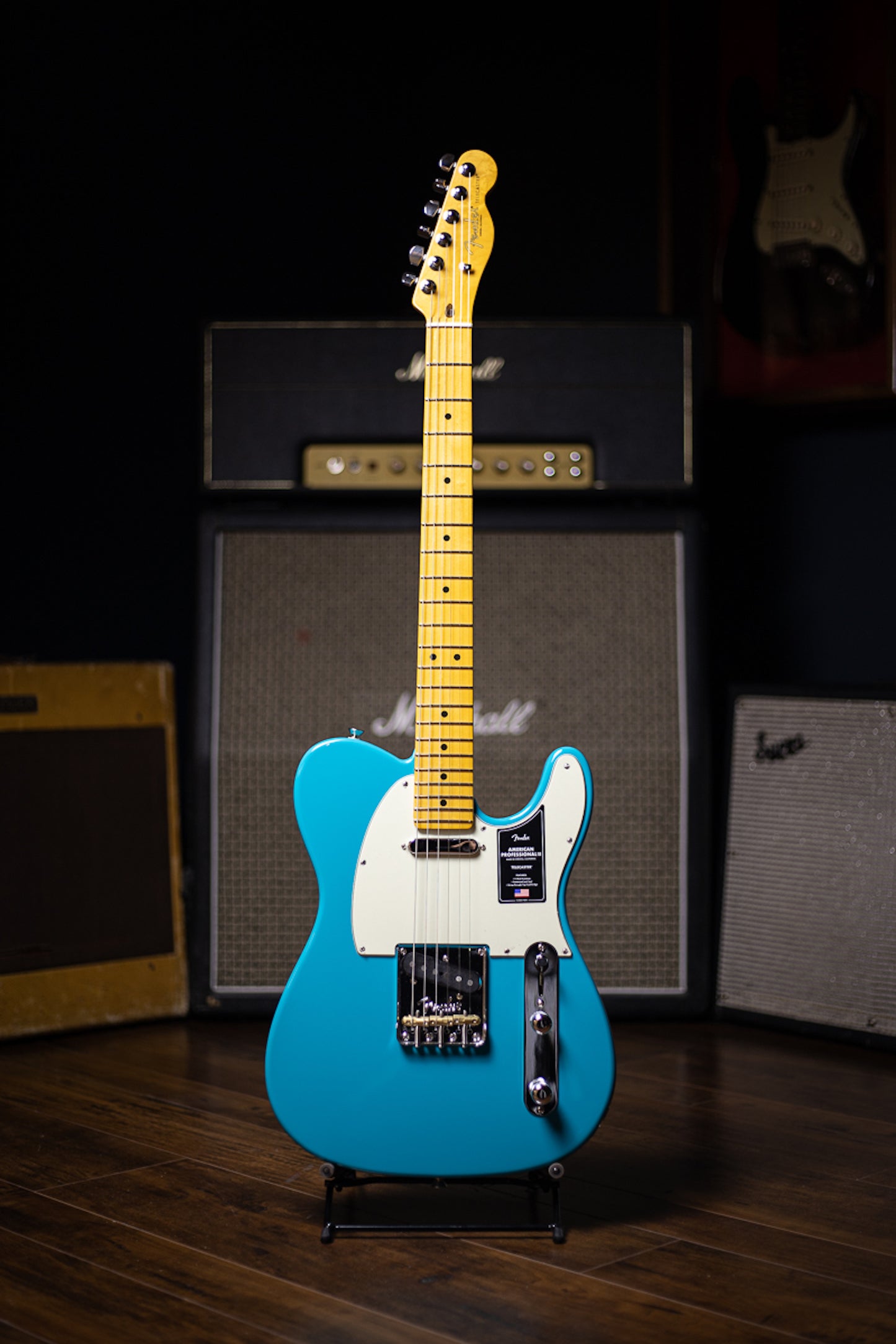 Fender American Professional II Telecaster Electric Guitar - Miami Blue