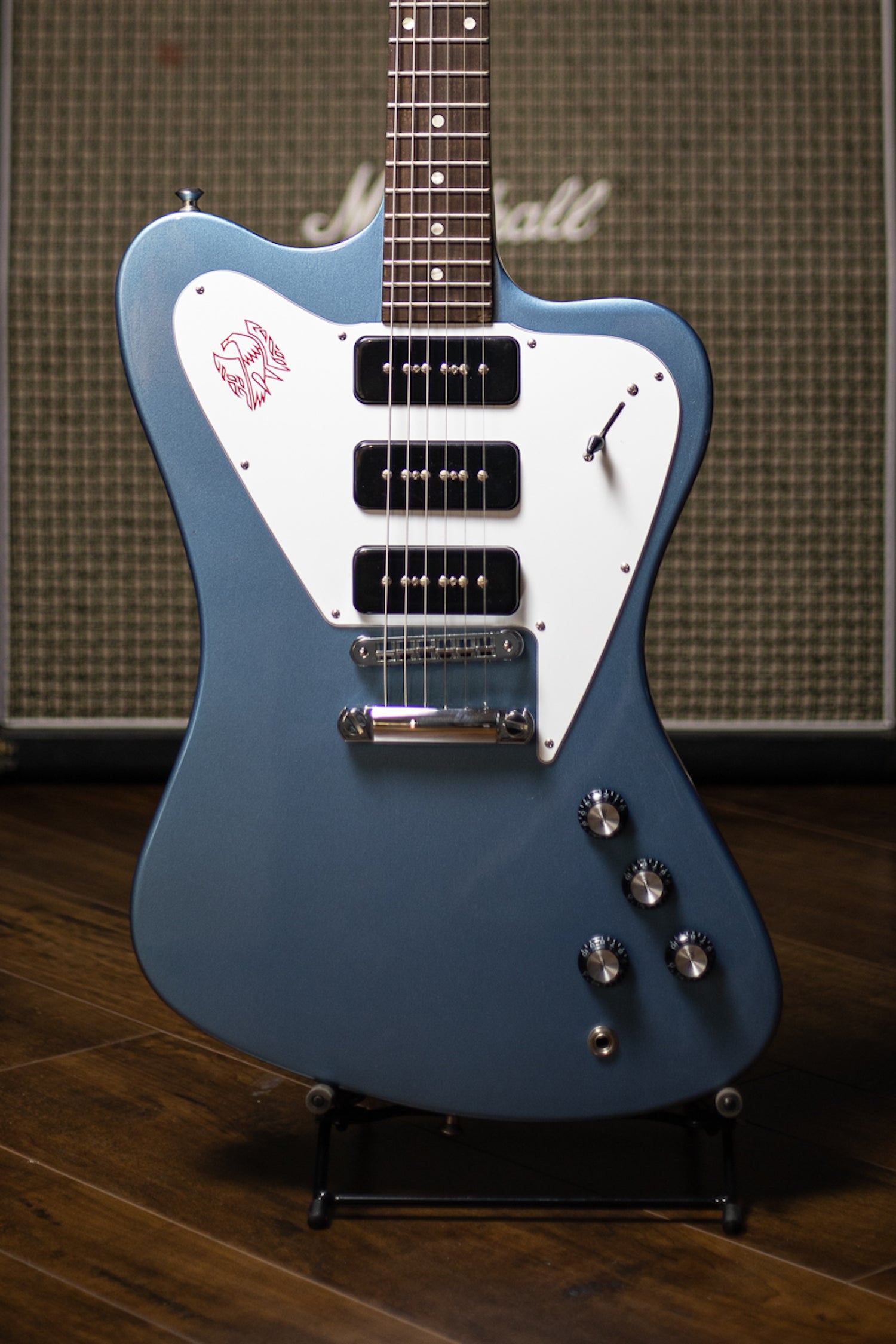 2011 Gibson Firebird Studio Non-Reverse Electric Guitar - Pelham Blue