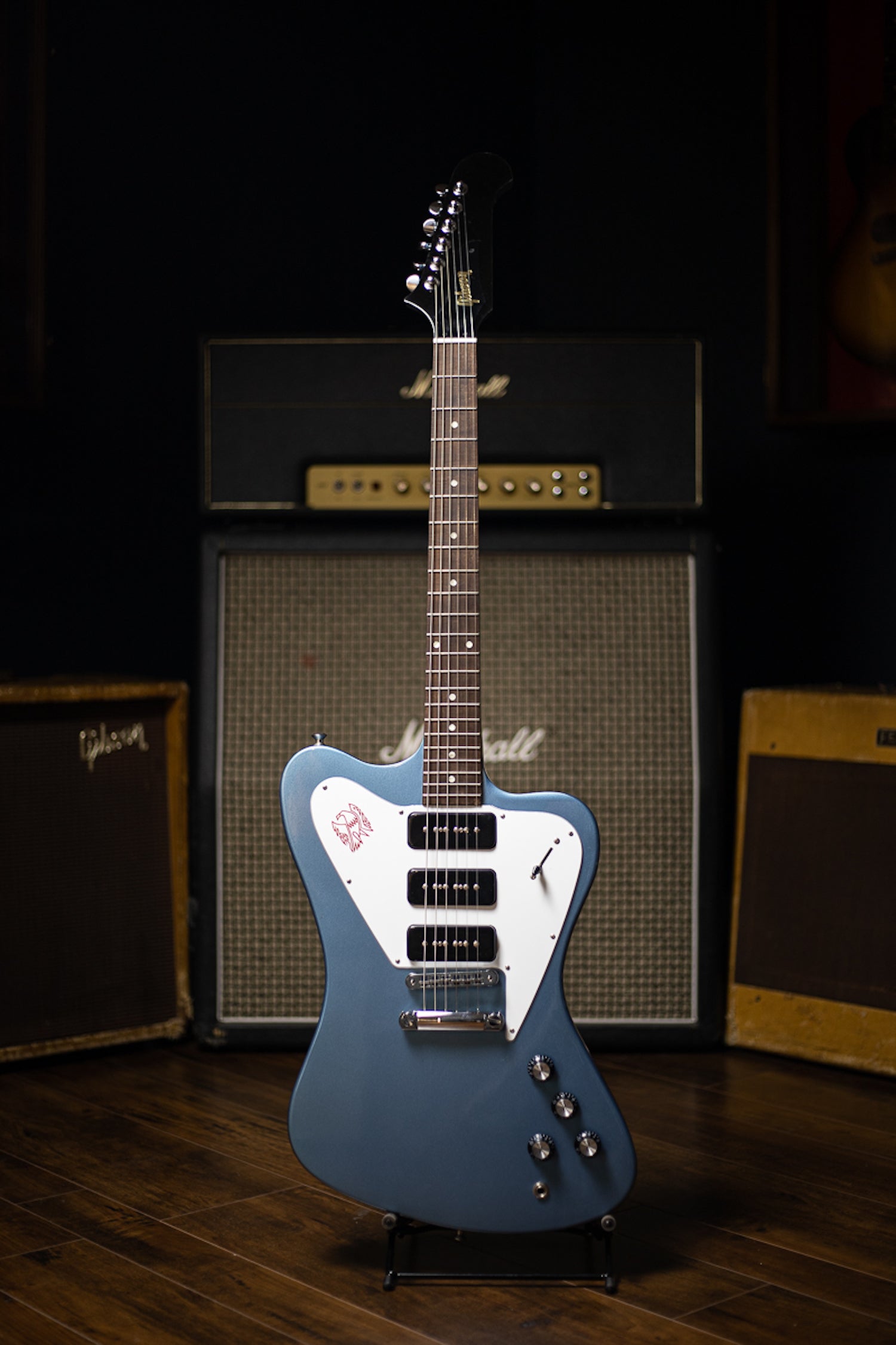 2011 Gibson Firebird Studio Non-Reverse Electric Guitar - Pelham Blue