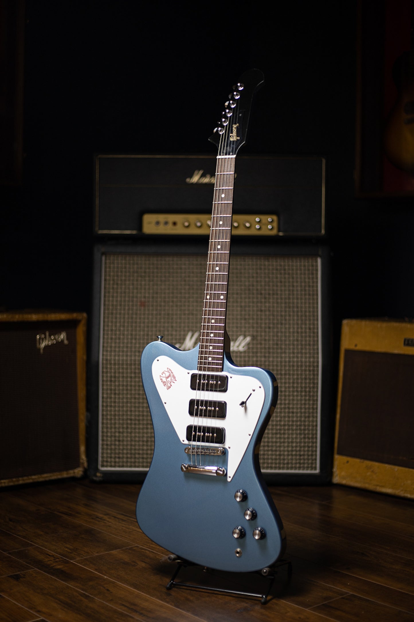 2011 Gibson Firebird Studio Non-Reverse Electric Guitar - Pelham Blue