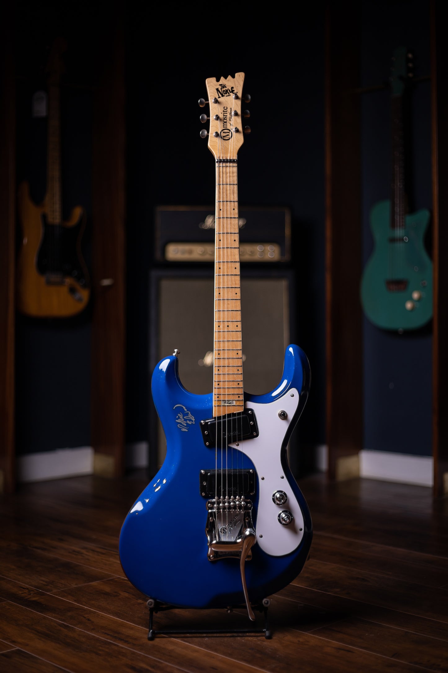 1993 Mosrite Ventures Model Electric Guitar - Blue Sparkle