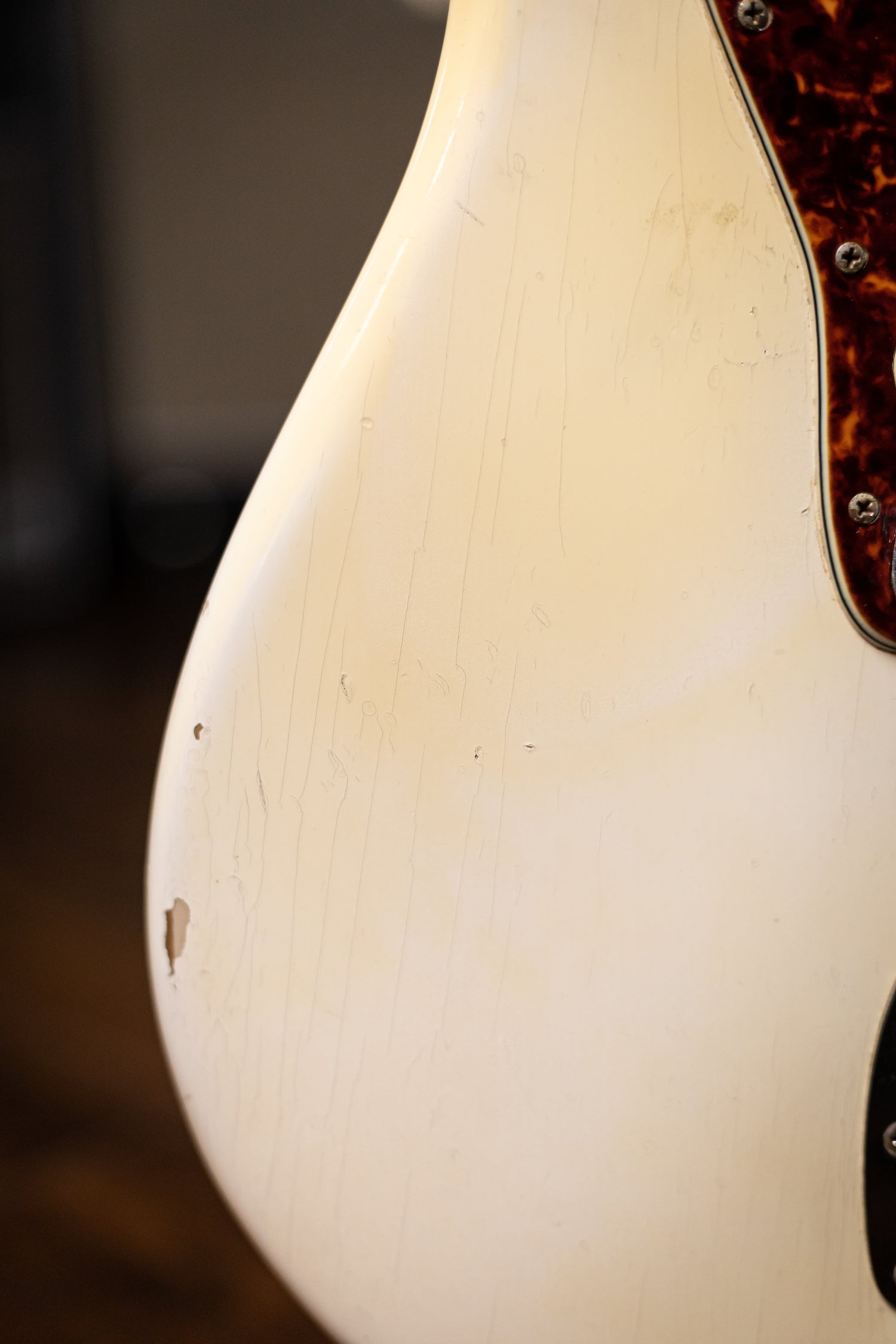 1964 Fender Jaguar Electric Guitar - Olympic White with Matching Headstock