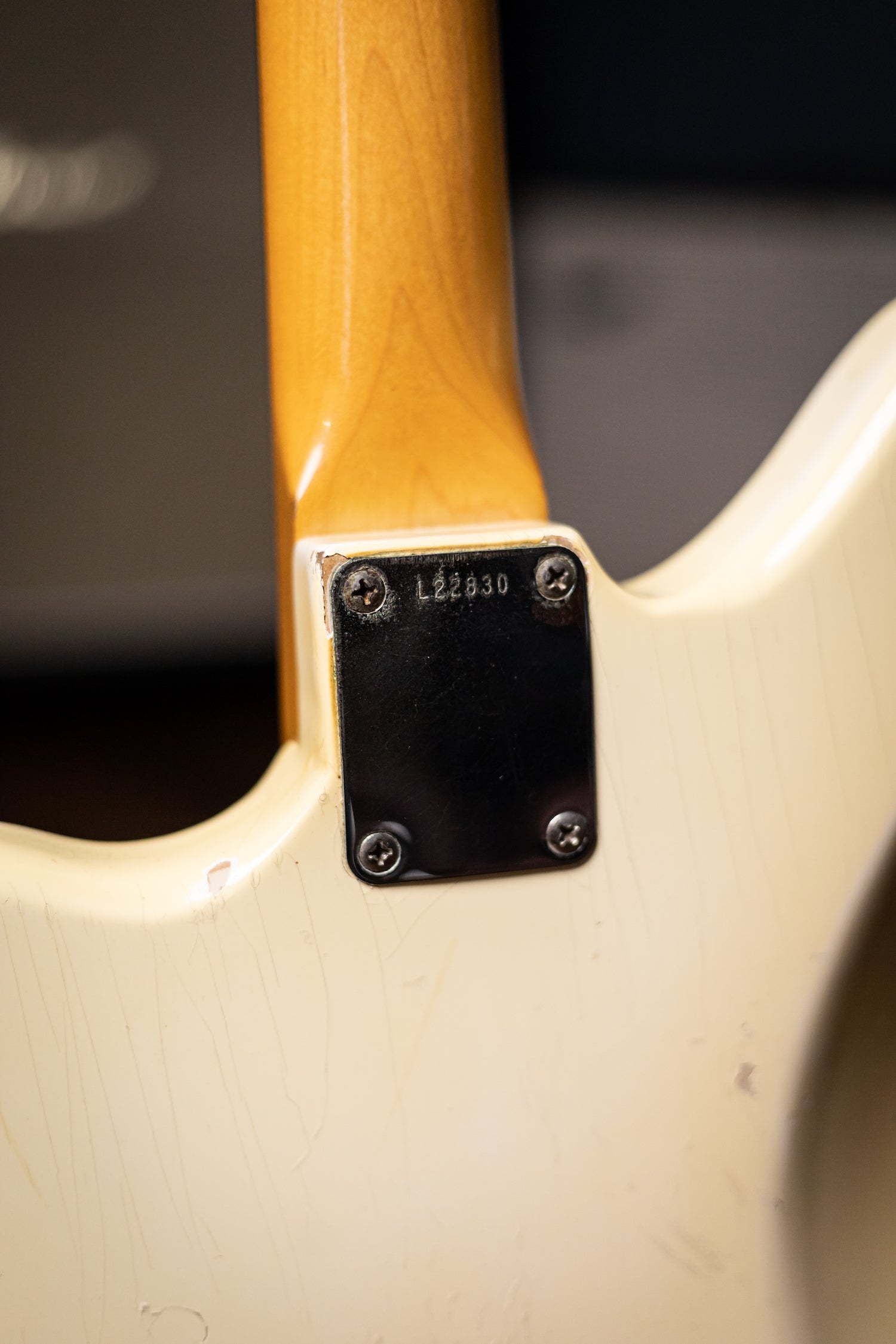 1964 Fender Jaguar Electric Guitar - Olympic White with Matching Headstock