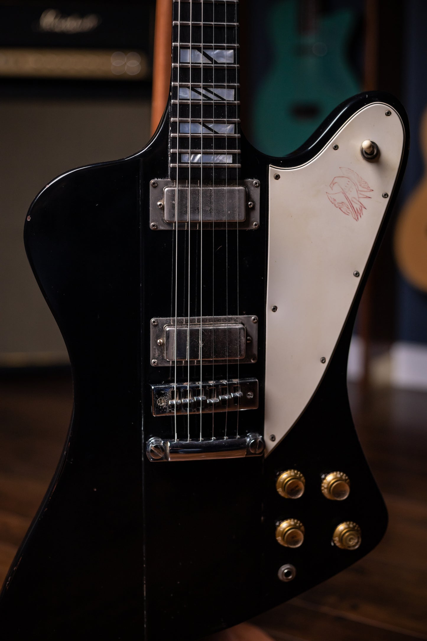 1965 Gibson Firebird Electric Guitar / Duane Roland / Molly Hatchet - Ebony (Refin)