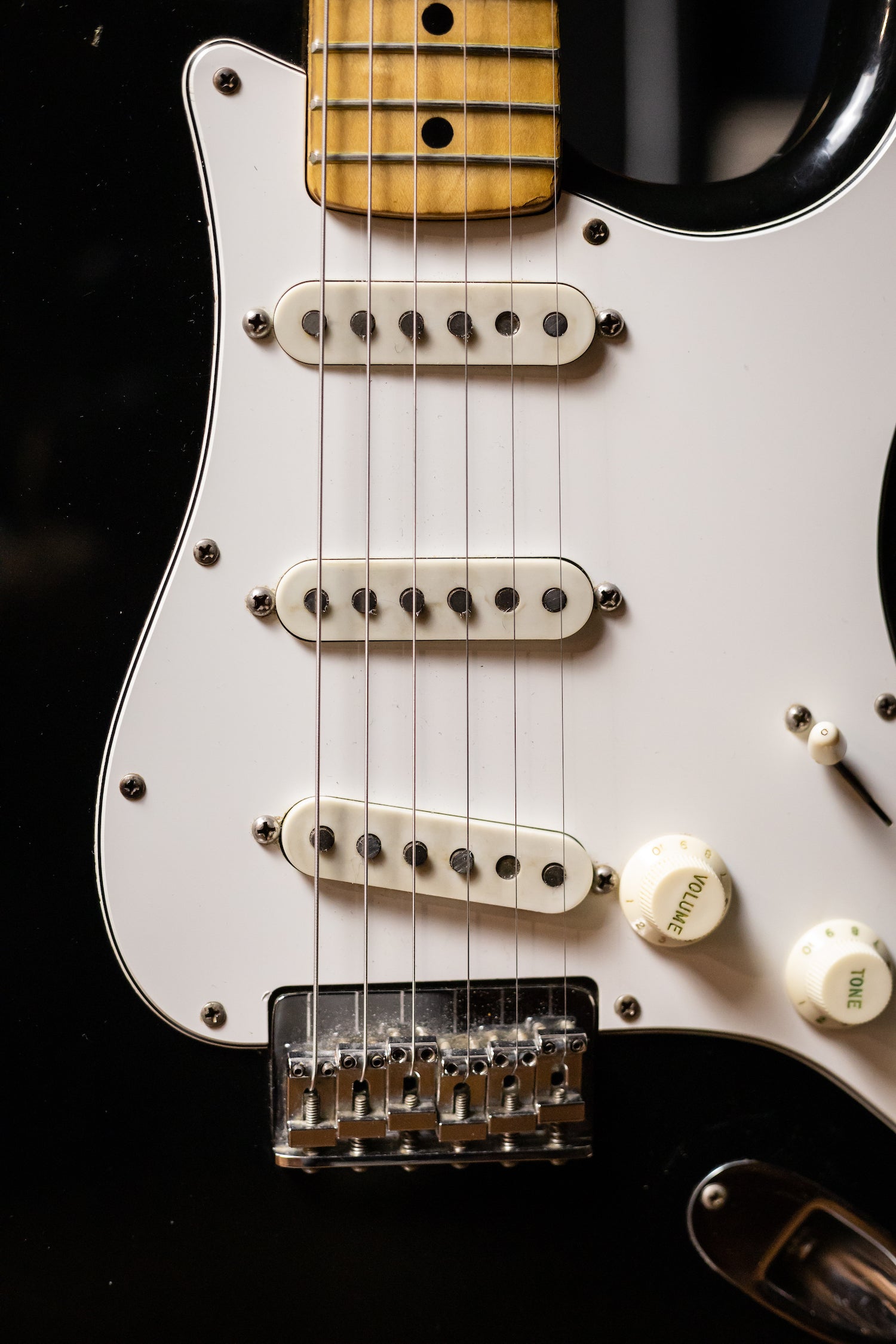 1974 Fender Hardtail Stratocaster Electric Guitar - Black